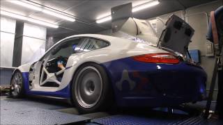 GMG Porsche 9972 Cup Car with Holinger Sequential Shifter Dyno [upl. by Dam]