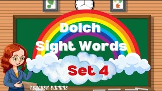 Dolch Sight Words for Preschoolers to Grade 2 Set 4 [upl. by Hakim]