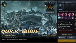 Lost Ark  Necromancers Origin Quick Guide [upl. by Samford]