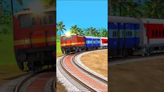 Live Train Accident High Speed Train Overspeeding on Curved Railroad Tracks 😱train shorts [upl. by Jessey]