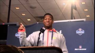 Full Jameis Winston interview NFL Combine says shoulder is fine [upl. by Akemal]