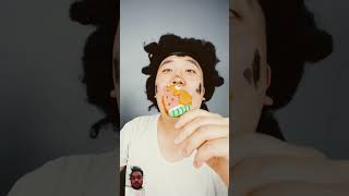 Huba eating leg mukbang challenge funny comedy eatingshow bokbulbok mystery cottoncandy [upl. by Leiand]