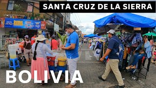 SANTA CRUZ  BOLIVIA  HISTORIC CENTER AND MARKET WALK [upl. by Latea]