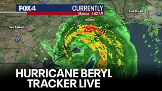 LIVE Rain from Hurricane Beryl  FOX 4 [upl. by Duggan]