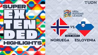 SUPER EXTENDED HIGHLIGHTS  Noruega vs Eslovenia  UEFA Nations League 2024  TUDN [upl. by Urania]