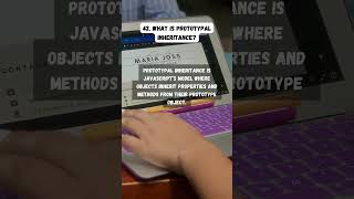 What is Prototypal Inheritance reactjsinterviewquestions javascript frontendinterview [upl. by Akelam]