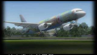 Fs2004  Cebu Pacific Air B757236  City of Manila   Takeoff at Davao RPMD [upl. by Dorsy870]