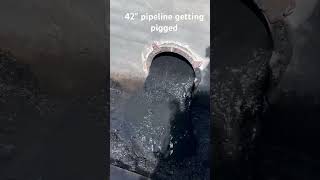 Pipeline Pigging Large Diameter Force Main [upl. by Anairdna]