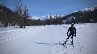 Crosscountry skiing in Goms [upl. by Solracsiul]