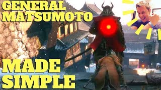 Sekiro  General Kuranosuke Matsumoto Made Simple Stealth  Safest  Easiest Method [upl. by Nyrok]