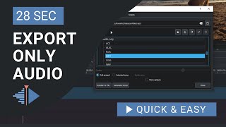 Kdenlive Tutorial How to Export only Audio Mp3 Wav in Kdenlive [upl. by Brandice]