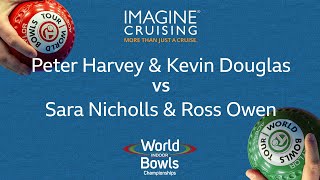 World Indoor Bowls Championship 2024 PHarvey amp K Douglas vs SNicholls amp R Owen  Day 1 Match 1 [upl. by Mcnamee]