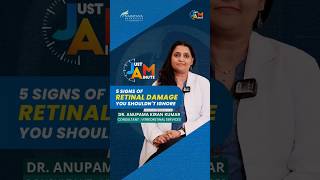 How do you know your retina is damaged  Dr Anupama  jam [upl. by Purdum]