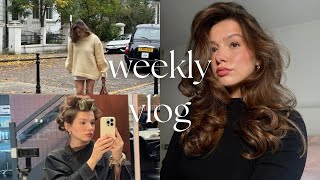 weekly vlog  getting Matilda Djerf bangs autumn days out in London  lots of self care [upl. by Thad]