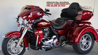 Complete Package for Touring  2023 HarleyDavidson 120th Anniversary Tri Glide Ultra [upl. by Hutt]