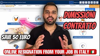 Cancellare il Contratto di Lavoro  RESIGN FROM JOB  DIMISSIONI DI CONTRATTO ONLINE  HINDIURDU [upl. by Gwyneth]