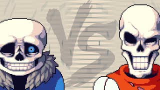 Sans Vs Papyrus  Undertale fight animation P12 [upl. by Aerdnuahs]