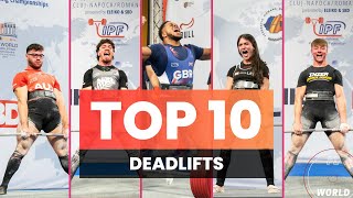 Top 10 Deadlifts of the IPF Junior 2023 World Championship [upl. by Eiramait]