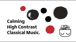 Baby Sensory  High contrast Mozart classical music fun Brain Development stop crying  black white [upl. by Peisch365]