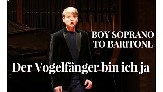 Der Vogelfänger bin ich ja  Aksel Rykkvin 14y baritone  Natallia Papova piano [upl. by Yasmine]