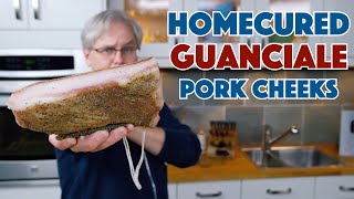 🏆 Make GUANCIALE At Home Cured Pork Cheek Bacon [upl. by Brantley]