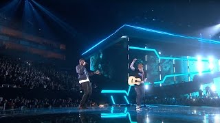 Ed Sheeran – Castle On The Hill amp Shape Of You feat Stormzy Live from the Brit Awards 2017 [upl. by Betsy418]