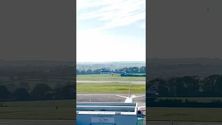 KLM LANDING AT CORK AIRPORT🛩️📹 aviation planesspotting subscribe shorts short youtubeshorts [upl. by Bunow]