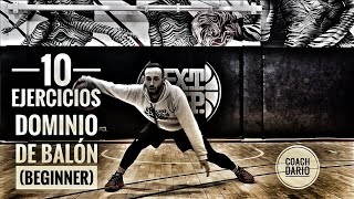 10 ejercicios Dominio de balón Beginner  Coach Dario  Basketballfundamentals [upl. by Aicatsal129]