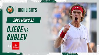 Rublev vs Djere Round 1 Highlights  RolandGarros 2023 [upl. by Edahs951]