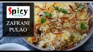 ZAFRANI PULAO recipe Chicken Zafrani Rice Asma Fiza vlog [upl. by Glavin]