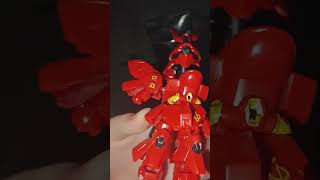 SD mighty strike freedom gundam vs SD sazabi [upl. by Ainesej81]