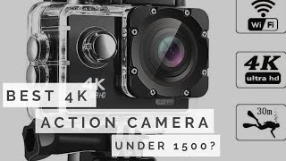 Unboxing of Cheapest 4k Action Camera  Only in 1399 Rupees  Best Action Camera Under 1500 [upl. by Alyks560]