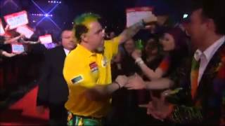 Walk On  Peter Wright  WC2014 Round 3 [upl. by Tsepmet]