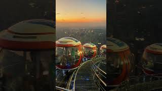 sunset🌄 thesceneryundertheferriswheel🎡 sunsetspeeder GuangzhouTowerFerrisWheel GuangzhouTower [upl. by Dorine549]