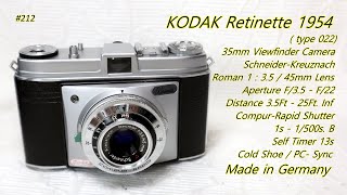 KODAK Retinette  type 022  1954 [upl. by Ming821]