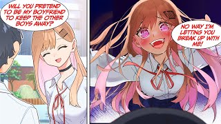 Manga Dub The class president asked me to pretend to be her boyfriend but she was a YANDERE [upl. by Aed344]