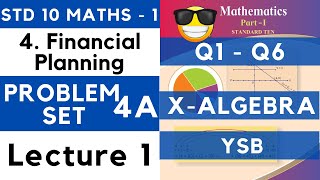 Financial Planning  Practice Set 4A Lecture 1  SSC Class 10 Algebra  Maths 1  Maharashtra Board [upl. by Rianna]