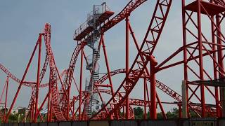 BELANTIS Freizeitpark  Fahrt mit der Achterbahn HURACAN [upl. by Schwab61]