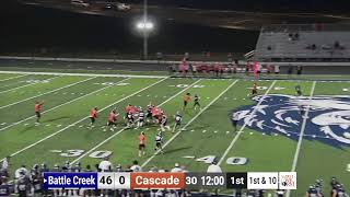 Battle Creek Vs Cascade 9924 [upl. by Eenhpad440]