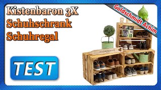 Kistenbaron 3X Schuhschrank Schuhregal [upl. by Kaela]