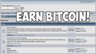 Earning Bitcoin From Posting On BITCOINTALK Forums [upl. by Waring494]