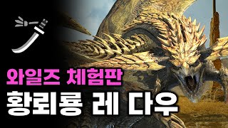 체험판 황뢰룡 레다우 태도  몬스터헌터 와일즈 베타 테스트 [upl. by Jo-Anne]