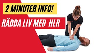 HLR Vuxen  Lär du hjärtlungräddning på under 2 minuter [upl. by Wynny67]