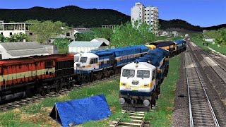 Derailed  Junction Switched Against Service  EMD amp ALco Locomotive Derailment At END [upl. by Eiro485]