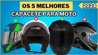 5 Melhores Capacete Para Moto de 2024  Tem Capacete Bom e Barato Escamoteável e Outros [upl. by Ykcul204]