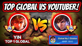 ¡YOUTUBE TOP 1 GLOBAL vs TOP 1 GLOBAL YIN ¡BATALLA DE TOPS GLOBALES  MOBILE LEGENDS [upl. by Cami]