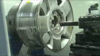 Patented CNC Wheel Lathe Machine [upl. by Huttan]