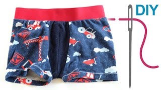 Unterhose nähen für Anfänger – DIY Boxershorts quotTomkequot für Kinder und Männer [upl. by Hsiekal]