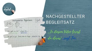 Wörtliche Rede nachgestellter Begleitsatz I Klasse 4 [upl. by Dacia69]