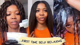 Relaxer Fail or Nay🫣😬 23 weeks post relaxer Touchup  sister feature [upl. by Annoyk148]